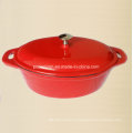 LFGB FDA SGS Ce Квалифицированная эмаль Cast Iron Iron Casserole Размер 25X18X9cm